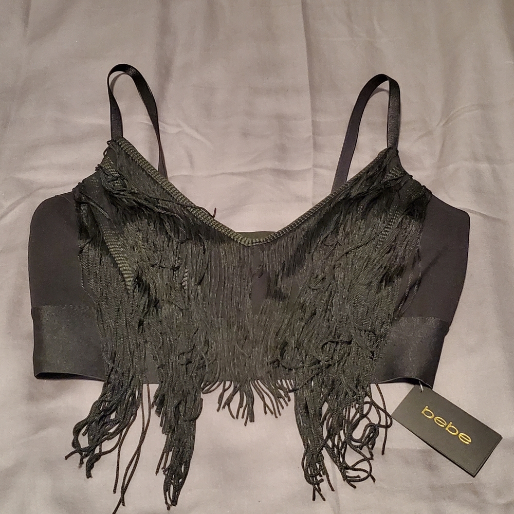 Bebe Tassel Crop Top